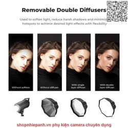 thumbnail Softbox 8 cạnh K&F concept 90cm Grid thao tác nhanh - 1