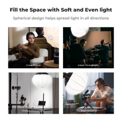 thumbnail Softbox cầu chinaball K&F 65cm Collapsible Lantern (ngàm bowens kim loại) - 1