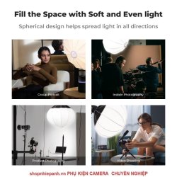 thumbnail Softbox chinaball cầu 65cm ngàm kim loại - 5