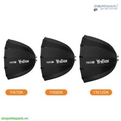 thumbnail Softbox parabolic 16K thao tác nhanh Yongnuo Ynbox YN120K kèm lưới tổ ong honeycomb 120cm - 0