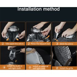 thumbnail Softbox parabolic 16K thao tác nhanh Yongnuo Ynbox YN90K kèm lưới tổ ong honeycomb - 4