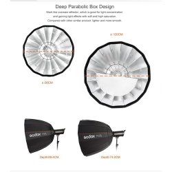 thumbnail Softbox Parabolic 16k Godox P120H 120cm - 3