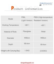 thumbnail Softbox Parabolic Godox P90H (High temperature) - 5