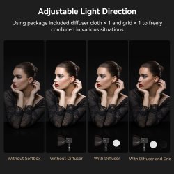 thumbnail Softbox Smallrig RA-D30 mini Parabolic grid tổ ong for smallrig RC 60 B 4358 - 6