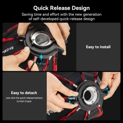 thumbnail Softbox Smallrig RA-D30 mini Parabolic grid tổ ong for smallrig RC 60 B 4358 - 3