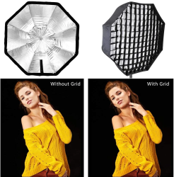 thumbnail softbox Tổ Ong octagon bát giác Godox 120cm Umbrella thao tác nhanh ngàm bowen - 1