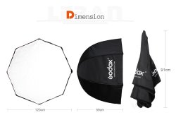 thumbnail Softbox Tổ Ong Godox Octagon Bát Giác 120cm - 6