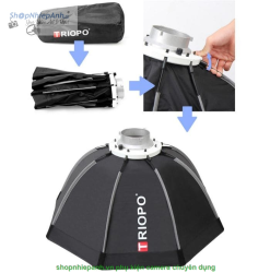 thumbnail Softbox Triopo Octa K2-65cm thao tác nhanh với Lưới Grid - 3