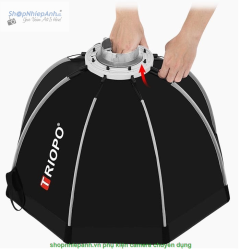 thumbnail Softbox Triopo Octa K2-65cm thao tác nhanh với Lưới Grid - 2