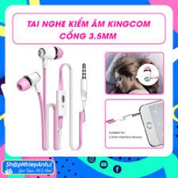 thumbnail Tai nghe kiểm âm kingcom cổng 3.5mm (chỉ còn màu hồng) - 0