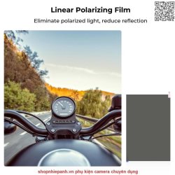 thumbnail Tấm film Polar PL phân cực giảm chói cho đèn flash và nhiều vật dụng phản xạ khác - 7