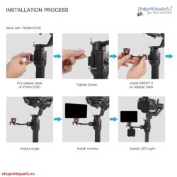 thumbnail tay đỡ monitor gimbal DJI Ronin S SC Zhiyun weebil Groot - 4