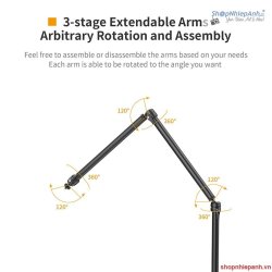 thumbnail Thanh ngang kẹp bàn đa năng Vijilm LS08 - 3