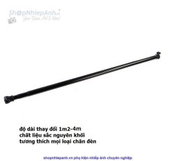 thumbnail Thanh ngang treo phông (1m2-4m) sắt đen - 0