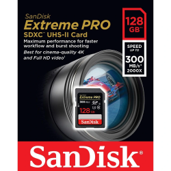 thumbnail Thẻ nhớ SDXC SanDisk Extreme Pro UHS-II U3 128GB 300MB/s - 0