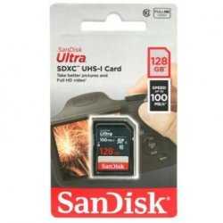 thumbnail Thẻ nhớ SDXC SanDisk Ultra 128GB 100mbs Class 10 UHS-I - 0