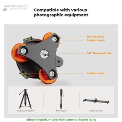 thumbnail Thiết bị cân bằng Camera Tripod Leveling Base K&F concept - 4
