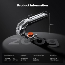 thumbnail Top handle K&F concept 2 ngàm Nato và 3/8 Arri (kf31.234) - 1
