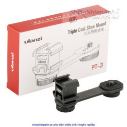 thumbnail Triple Cold Shoe Mounts Plate Ulanzi PT-3 - 5