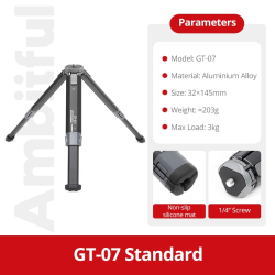 thumbnail Tripod Ambitful mini metal GT07 đa năng - 4