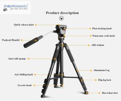 thumbnail Tripod Beike Q111S (QZSD) - 3