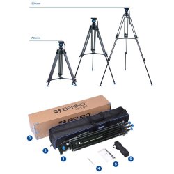 thumbnail Tripod Benro KH25P portable video kit tripod - 7