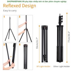 thumbnail Tripod/Chân đèn gấp ngược cao cấp K&F concept KF34.009V1