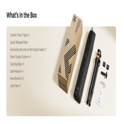thumbnail Tripod K&F concept Carbon fiber travel ultra light weight A225C2+BH-28L (KF09.175) - 10