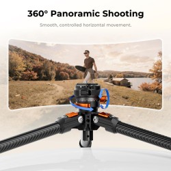 thumbnail Tripod K&F concept Carbon fiber travel ultra light weight A225C2+BH-28L (KF09.175) - 1