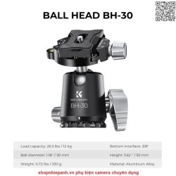 thumbnail Tripod K&F concept Carbon fiber X254C4+BH30 (KF09.116) - 2