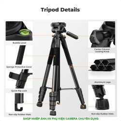 thumbnail Tripod K&F concept đa năng SA255A3+BV01 black (kf09.126) - 7