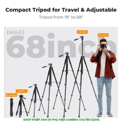 thumbnail Tripod K&F concept đa năng S254A3+BV01 black (kf09.154) - 2
