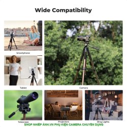 thumbnail Tripod K&F concept đa năng SA255A3+BV01 black Bronze Gold (kf09.156) - 6