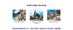 thumbnail Tripod K&F concept TA254A7+FH-03 đầu dầu siêu mượt panorama chân siêu cao chụp top shot  (KF09.137) - 10