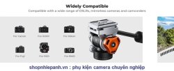 thumbnail Tripod K&F concept TA254A7+FH-03 đầu dầu siêu mượt panorama chân siêu cao chụp top shot  (KF09.137) - 8
