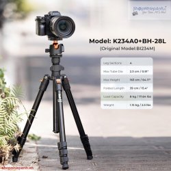 thumbnail Tripod K&F concept K234A0+BH-28L (KF09.101) - 0