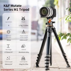 thumbnail Tripod K&F concept traveller M1+BH-35L (KF09.105) - 0