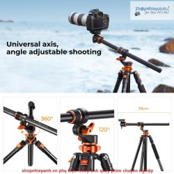 thumbnail Tripod K&F concept T254A7+BH-28L (KF09.119) ultra high 230cm top shot - 1