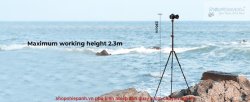 thumbnail Tripod K&F concept T254A7+BH-28L (KF09.119) ultra high 230cm top shot - 7