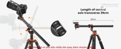 thumbnail Tripod K&F concept T254A7+BH-28L (KF09.119) ultra high 230cm top shot - 8