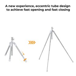 thumbnail Tripod K&F concept KF09.120 E224A3+BH-18 Silver - 2