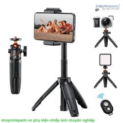 thumbnail Tripod K&F concept MS-09 KF09.128V3 mini stand for smartphone (tặng kèm remote và kẹp smartphone)