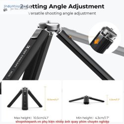 thumbnail Tripod K&F concept MS-06 metal mini 10cm KF09.131 - 1