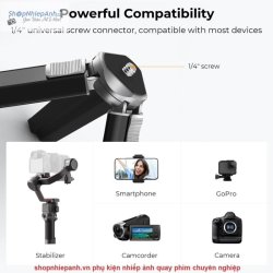 thumbnail Tripod K&F concept MS-06 metal mini 10cm KF09.131 - 4