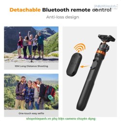 thumbnail Tripod K&F concept MS-08 2in1 selfie stick tripod for action cam smartphone camera (KF09.127) - 3