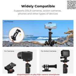 thumbnail Tripod K&F concept MS-29 2in1 selfie stick tripod for action cam smartphone camera - 2