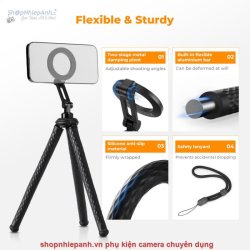 thumbnail Tripod K&F concept MS-36 Octopus Magnetic KF09.164 (tặng kèm nhiều phụ kiện) - 3