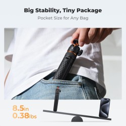 thumbnail Tripod K&F concept MS-71 auto open selfie stick tripod for action cam smartphone camera (KF09.180S3) - 2