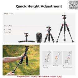 thumbnail Tripod K&F concept S225A1+BH-25 smart mini (KF09.150) - 2