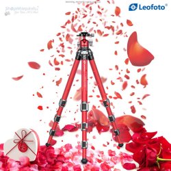 thumbnail tripod Leofoto LA-284C + đầu ball LH-30 ( Red kit) - 0